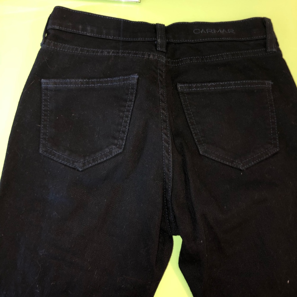 Carmar Denim Distressed Mom Jeans